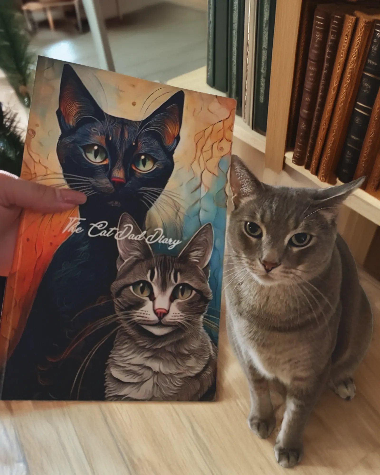 Karina working on custom illustrations